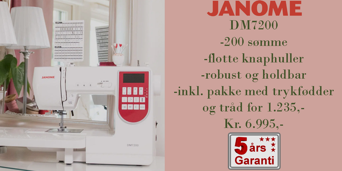 Janome 7200 tilbud